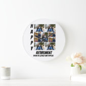 Personalisierte einfache Altersvorsorge 9 FotoColl Große Wanduhr (Zuhause)