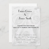 Personalisierte Einfache Elegante Hochzeit Einladu (Vorne/Hinten)