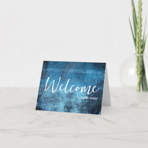 Personalisierte einfache elegante Willkommen im Te Karte