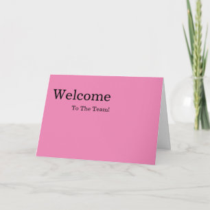 Personalisierte einfache elegante Willkommenskarte Karte