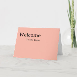 Personalisierte einfache Elegante Willkommenskarte Karte