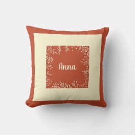 Personalisierte einfache Herbstlaube Kissen