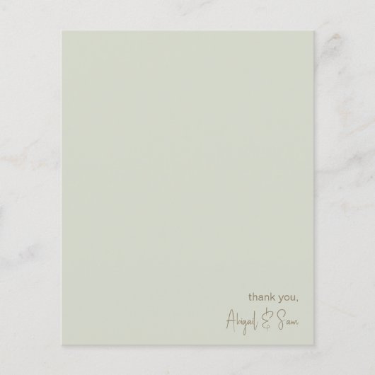 Personalisierte Einfache Hochzeitssaison (Vorderseite)