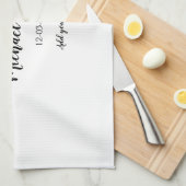 personalisierte, einfache minimale addieren Sie Ih Geschirrtuch (Viertel Falte)