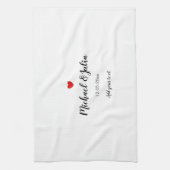 personalisierte, einfache minimale addieren Sie Ih Geschirrtuch (Vertikal)