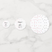 personalisierte einfache minimale addieren Sie Ihr Konfetti (Rückseiten)