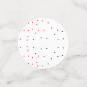 personalisierte einfache minimale addieren Sie Ihr Konfetti (Klein Vorderseite)