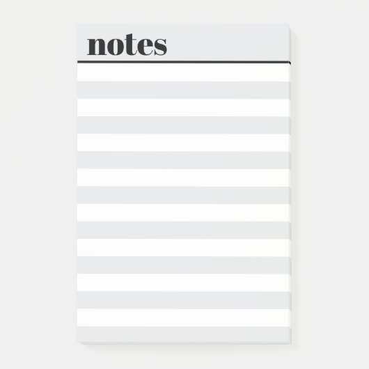 Personalisierte einfache minimale Haftnotizen, 10 Post-it Klebezettel (Vorderseite)
