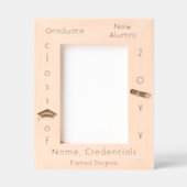 Personalisierte, einfache, moderne Graduiertenkap, Geätzte Rahmen (Vorderseite)