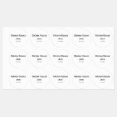 personalisierte einfache Monogramm fügen Sie Ihren Etiketten (Blatt)