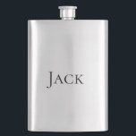 personalisierte einfache Monogramm fügen Sie Ihren Flachmann<br><div class="desc">design</div>