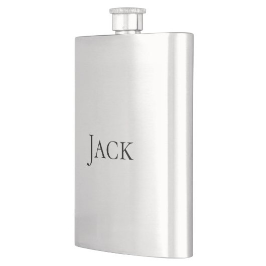 personalisierte einfache Monogramm fügen Sie Ihren Flachmann (Links)