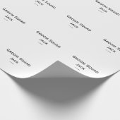 personalisierte einfache Monogramm fügen Sie Ihren Geschenkpapier (Ecke)