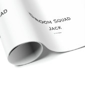 personalisierte einfache Monogramm fügen Sie Ihren Geschenkpapier (Rolleneckpunkt)