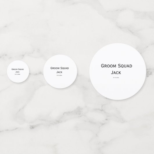 personalisierte einfache Monogramm fügen Sie Ihren Konfetti (Vorderseiten)