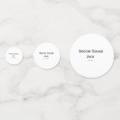 personalisierte einfache Monogramm fügen Sie Ihren Konfetti (Rückseiten)