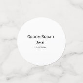 personalisierte einfache Monogramm fügen Sie Ihren Konfetti (Klein Vorderseite)