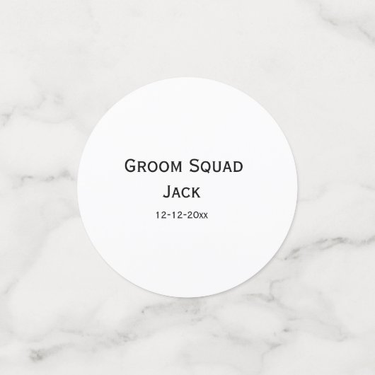 personalisierte einfache Monogramm fügen Sie Ihren Konfetti (Klein Vorderseite)