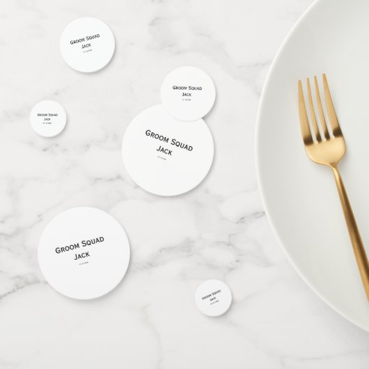 personalisierte einfache Monogramm fügen Sie Ihren Konfetti (Gruppe)