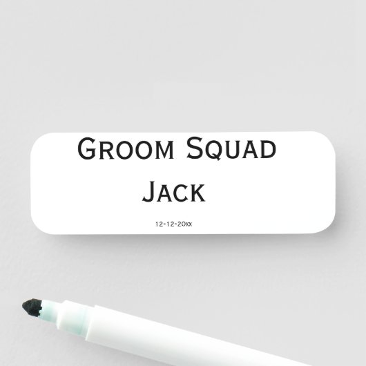 personalisierte einfache Monogramm fügen Sie Ihren Namensschild (Beispiel)