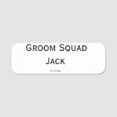 personalisierte einfache Monogramm fügen Sie Ihren Namensschild (Vorderseite)