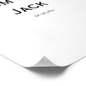 personalisierte einfache Monogramm fügen Sie Ihren Poster (Ecke)