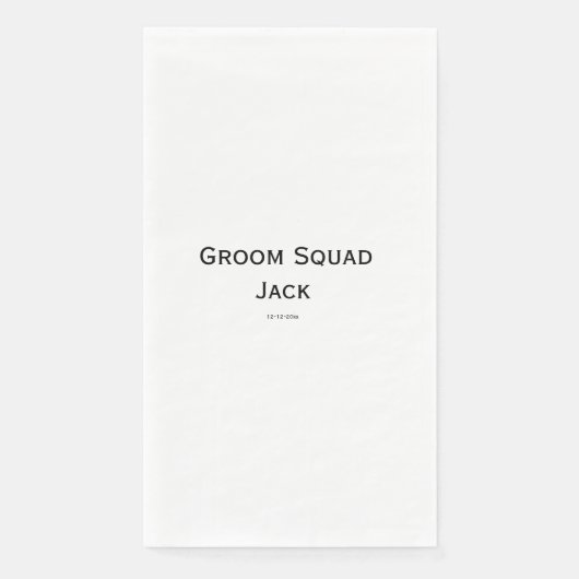 personalisierte einfache Monogramm fügen Sie Ihren Serviette (Vorderseite)