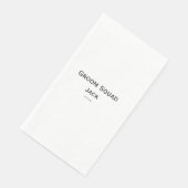 personalisierte einfache Monogramm fügen Sie Ihren Serviette (Ecke)