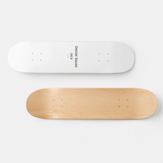 personalisierte einfache Monogramm fügen Sie Ihren Skateboard (Horizontal)