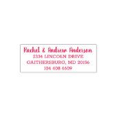 Personalisierte einfache Partner-Rücksendeadresse Permastempel (Design)