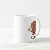 Personalisierte einfache süße Kaffeebohnen-Figur Kaffeetasse (VorderseiteRechts)