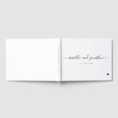Personalisierte, einfache und elegante Hochzeit Gästebuch (Voll)