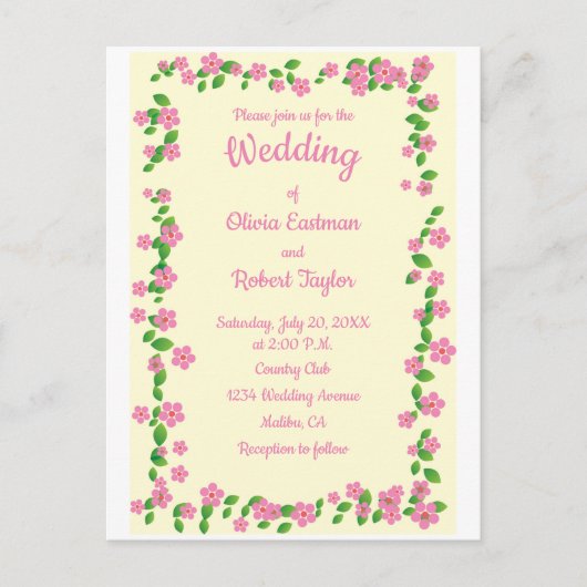 Personalisierte Einfachheit ist die beste Blumenho Postkarte (Vorderseite)