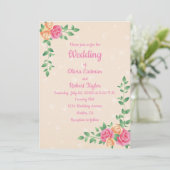 Personalisierte Einfachheit ist die beste Rose Hoc Einladung (Stehend Vorderseite)