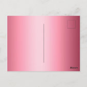 Personalisierte Einfachheit ist die beste Rose Hoc Postkarte (Rückseite)