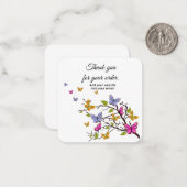 Personalisierte Einfügungen Business Butterfly-Not Mitteilungskarte (Vorderseite/Rückseite Beispiel)