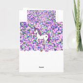 Personalisierte Einhorn-Geburtstagskarte Karte (Rückseite)