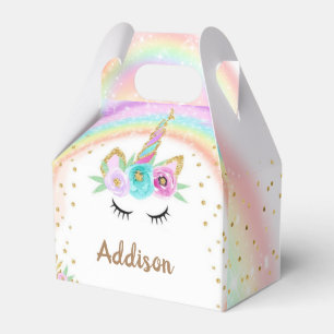 Personalisierte Einhorn-Leckerei-Box für Einhorn- Geschenkschachtel