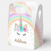 Personalisierte Einhorn-Leckerei-Box für Einhorn-P Geschenkschachtel (Geöffnet)