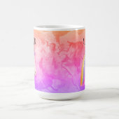 Personalisierte Einhorn Regenbogen-Farbige heiße K Kaffeetasse (Mittel)