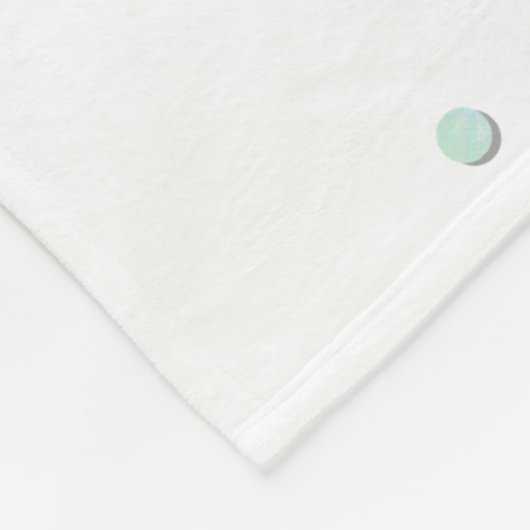 Personalisierte Einhornfackel Fleecedecke (Ecke)