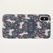 Personalisierte Einhornfelder Case-Mate iPhone Hülle (Rückseite (Horizontal))