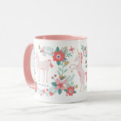 Personalisierte Einhornfelder Tasse (Vorderseite Links)