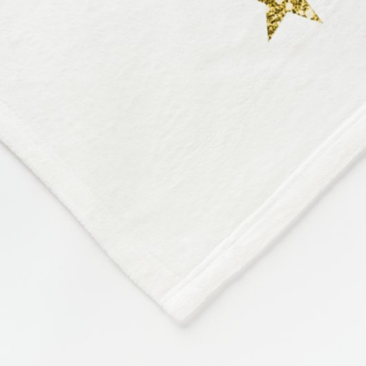 Personalisierte Einhornfläche Niedlich Fleecedecke (Ecke)