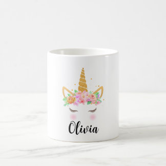 Personalisierte einhornige Tasse, Kindergeschenke Kaffeetasse