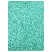 Personalisierte Einhornklapptafel für Aquamarinen Klemmbrett (Rückseite)