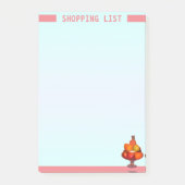 Personalisierte Einkaufsliste Post-it Klebezettel (Vorderseite)