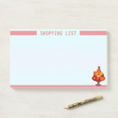 Personalisierte Einkaufsliste und Obstschale Post-it Klebezettel (Auf Schreibtisch)