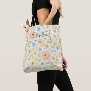Personalisierte Einkaufstasche mit französischer B Tasche