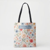Personalisierte Einkaufstasche mit französischer f Tasche (Vorderseite)